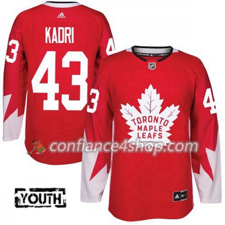 Adidas Maillot de Hockey Toronto Maple Leafs Nazem Kadri 43 2017-2018 Rouge Alternate Authentic - Enfant
